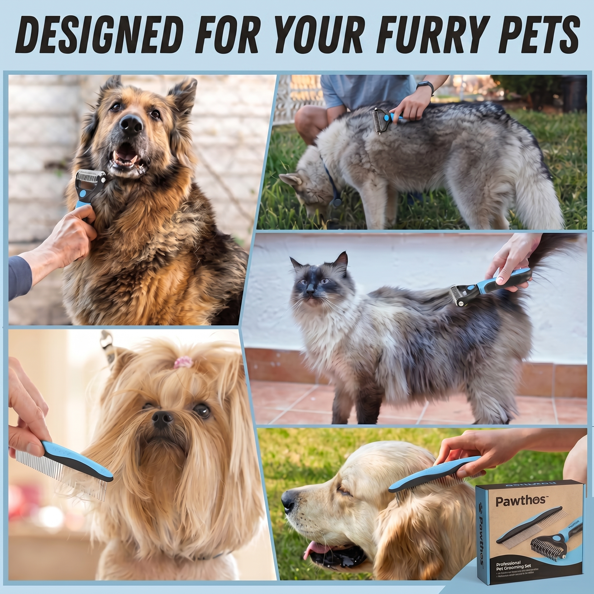 Pawthos™ Undercoat Deshedding Tool
